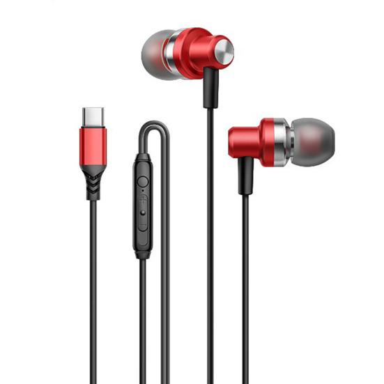 Wired Headphone Digital Bass Heavy Wire Decoding Type-C Phone Headset Home Supply