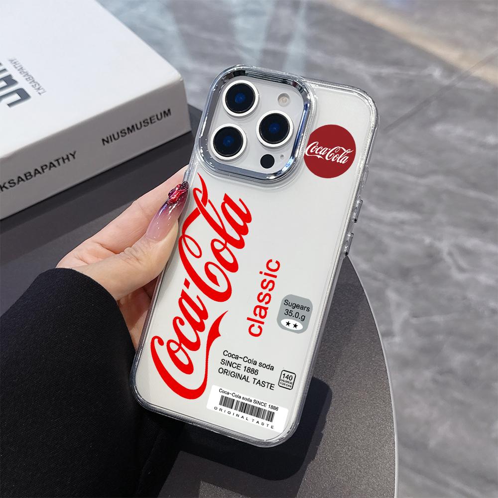 Чехол для телефона с горячим напитком c-cola c-coca для Samsung Galaxy S25 S24 S23 S22 S21 S20 FE Ultra Edge Plus 4G 5G Прозрачный Мягкий Чехол