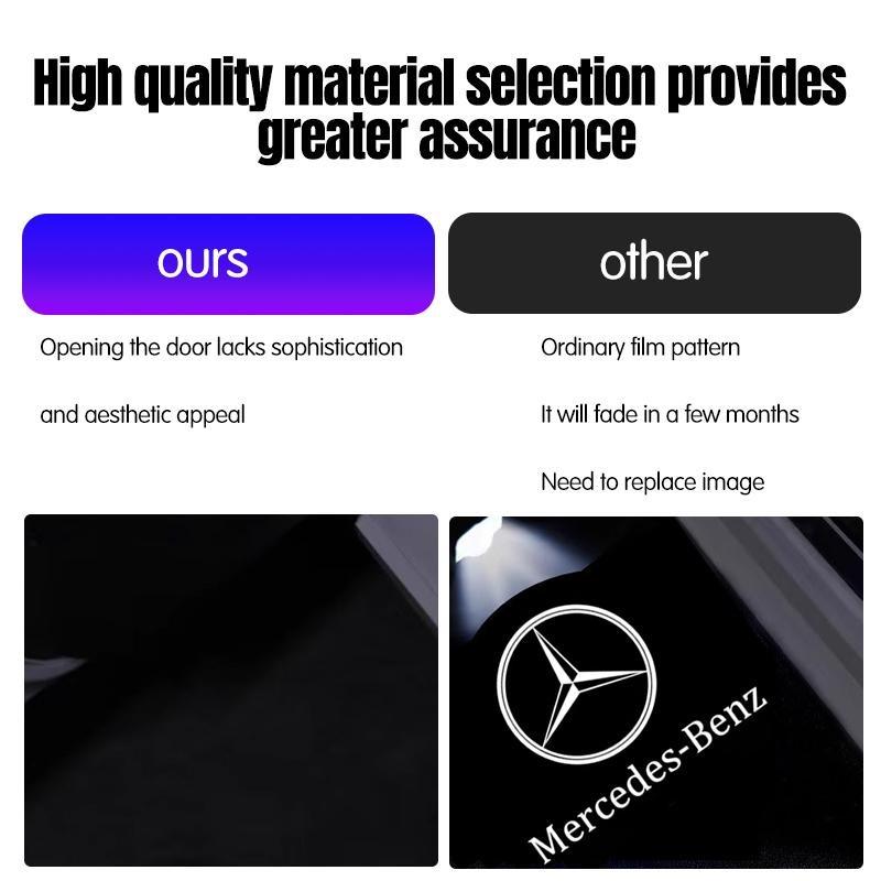 2-4 шт. Дверь автомобиля HD Светодиодный лазерный проектор Приветственная лампа Подходит для Mercedes-Benz AMG CLA C17 CLS C218 W218 W219 E-класса 207 C207.