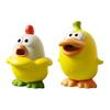 Squeaky Chick Squeeze Toy Stress Anxiety Relief Screaming Duck Sensory Toy Portable Travel Calming Decompression Animal Fidget Toy