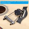 PATIKIL 6-String Guitar Trapeze Tailpiece Bridge, Replacement for Jazz Acoustic Guitar and Bass, Black