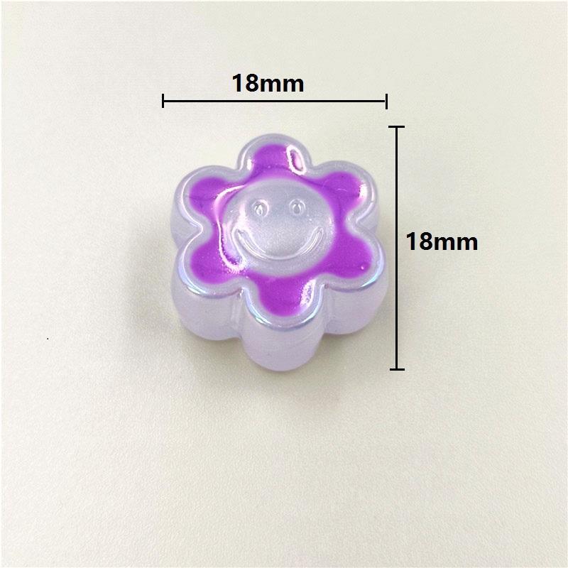 Товары для вечеринок Акриловые модные стекающие масляные бусины в виде цветов своими руками ослепительный градиентный свет ручная работа 5 шт. смайлик бисерный материал ювелирные аксессуары