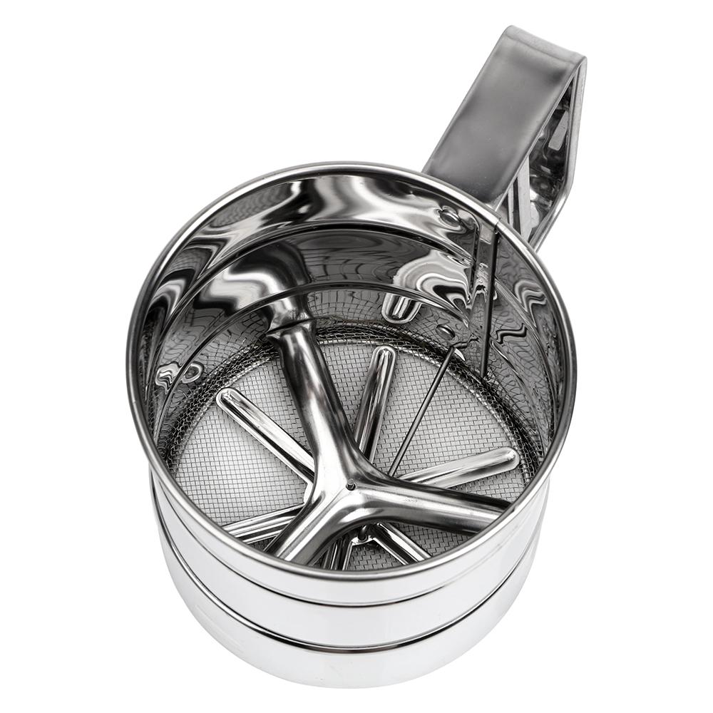 Чашка-сито для муки, порошка, сетчатая, для выпечки, шейкер для сахарной пудры, кондитерские инструменты для выпечки, кухонная утварь, чашка-сито из нержавеющей стали для украшения тортов