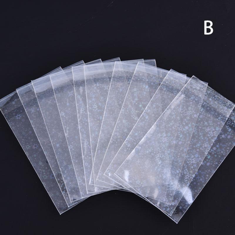 10 шт. маленькие звезды лазерная мигающая карточка рукава протектор для пленки-держателя карт
