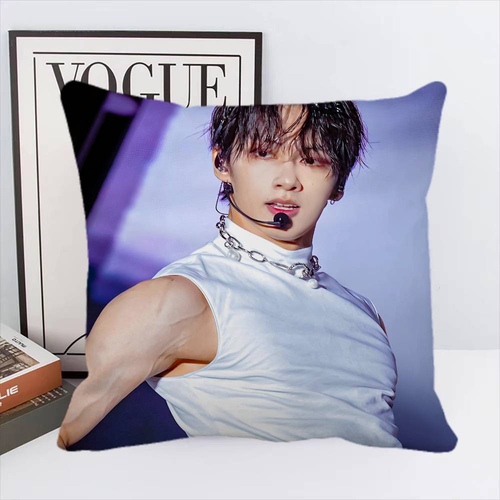 Чехол для подушки Kpop Junhui Wen Квадратная подушка Спальня Диван Подушка для отдыха и комфорта Автомобиль Домашний декор