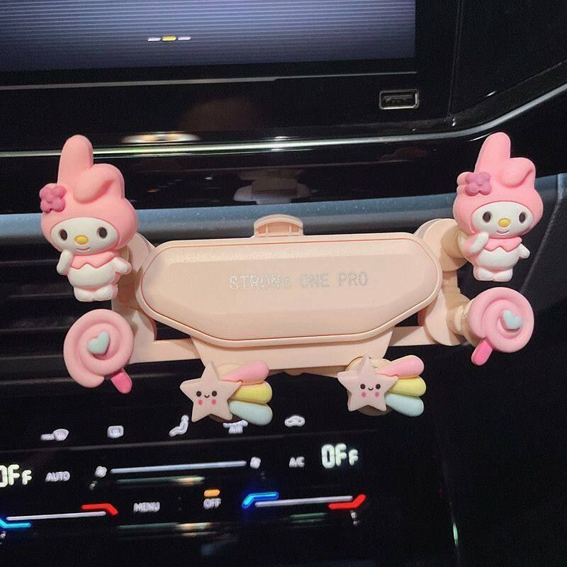 Cute on-Board Bracket Female Car Air Outlet Car Navigation Holder Special 2023 Car Anti-Shake Support Clip