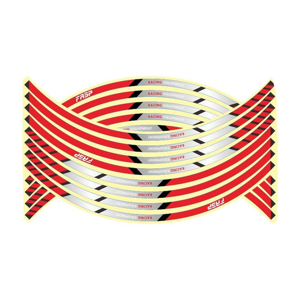Rim Stripe Tape Motorcycle Wheel Stickers Motorbike Rim Tape Car Wheel Stickers Reflective Rim Tape