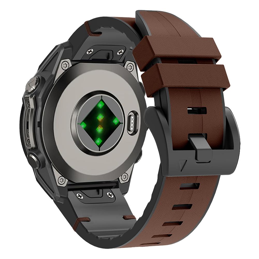 Быстросъемный ремешок 26 мм 22 мм для Garmin Fenix 8 Pro 47 мм 51 мм AMOLED MicroLED Кожаный Силиконовый Ремешок Fenix E 6 6X 7 7X/Epix Браслет
