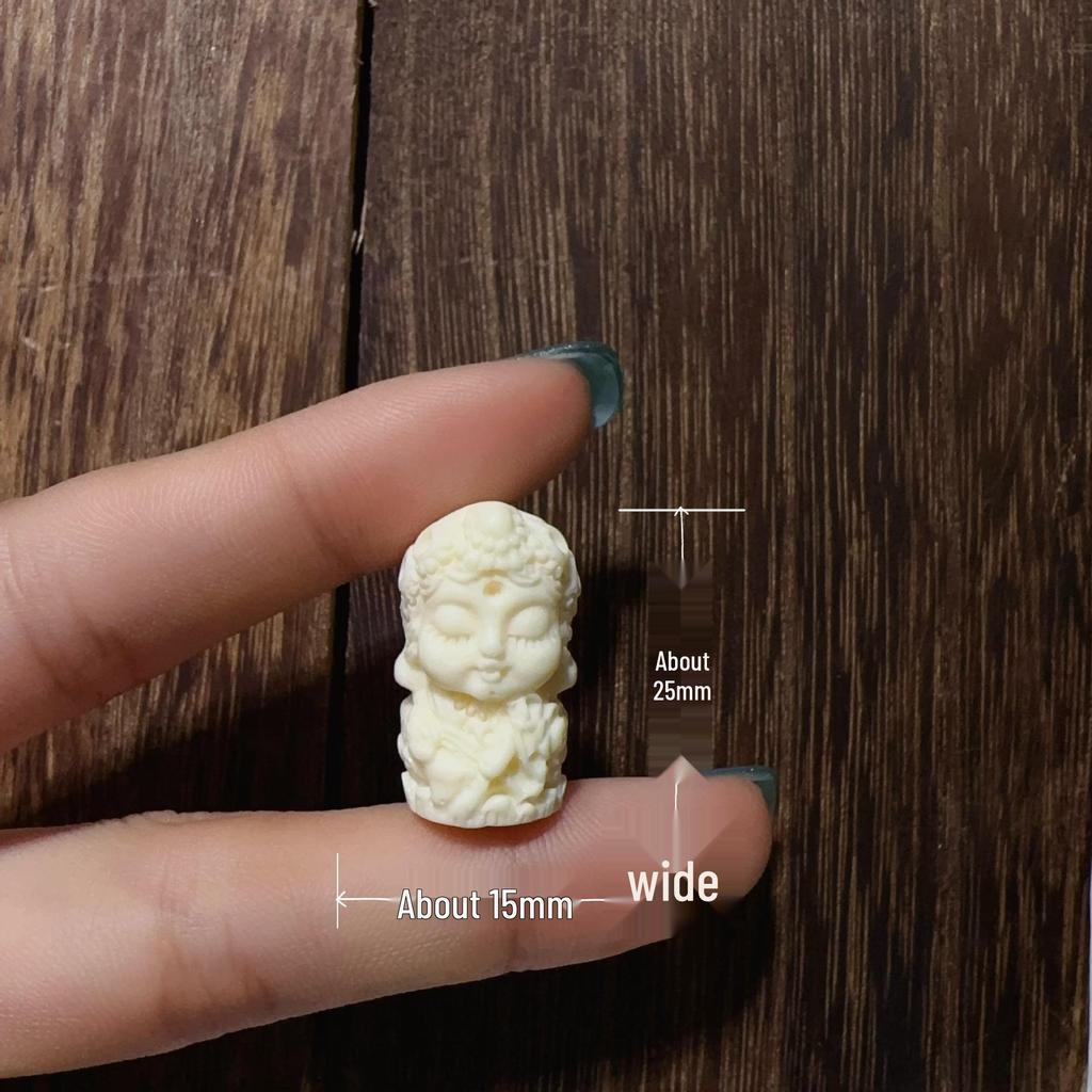 Резной кулон для DIY-украшений цвета слоновой кости: Аксессуары в трехпроходном стиле