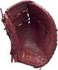 ZETT Soft Steer First Base Mitt for Bordeaux Brown BRFB35513F Left-Handed Throwers, (4000),