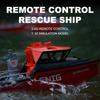 Радиоуправляемая лодка, спасательный корабль 2,4 ГГц с бесщеточным двигателем, сигнализация низкого заряда батареи для бассейнов и озер, мини-электрическая игрушка