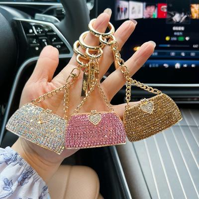 Сплав Алмазный Набор Модель Сумки Брелок для Ключей Автомобиля Креативный Ручной работы Коготь Алмаз Металлический Подвеска Изысканный Подвеска на Сумку