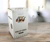 Toa Metal mofusand Stainless Steel Tumbler with Wooden Lid, 350ml, "Singing for You Nya", Beige, 53-2093