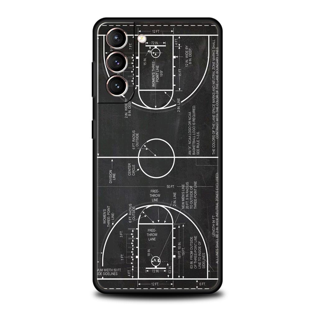 Чехол для телефона с тактической доской для футбола и баскетбола для Samsung Galaxy S26 S25 S24 S23 S22 S20 S21 FE Ultra S25 Edge Plus 5G Мягкий ТПУ