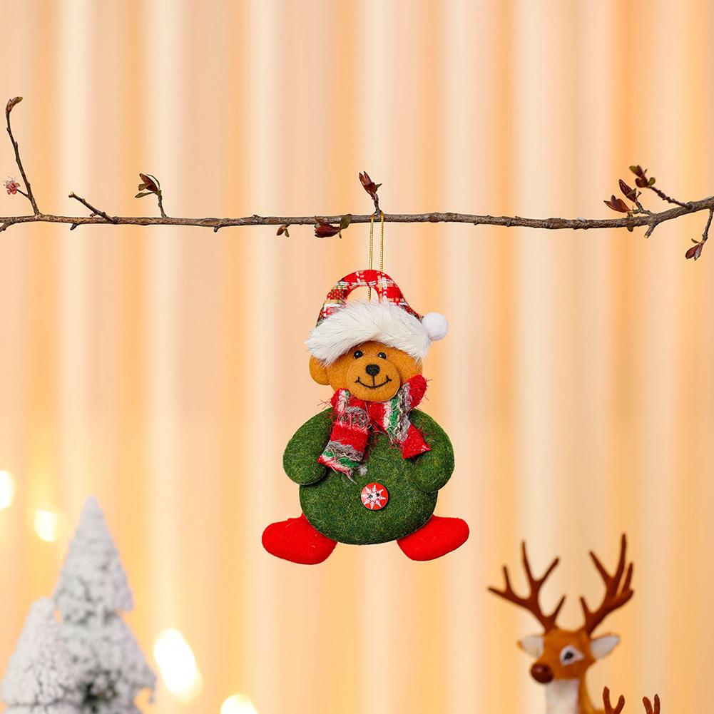 Рождественские плюшевые куклы-украшения, тканевые куклы-подвески, коллекция, рождественские маленькие подарки, украшения для рождественской елки, подвесные украшения