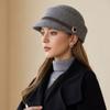Осень и Зима Новая Шерстяная Шляпа для Верховой Езды Женская Британская Ретро Мода Берет с Утиным Язычком