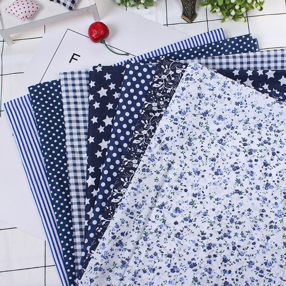 7 шт 50*50 см хлопчатобумажная ткань DIY ассорти квадраты предварительно вырезанные комплект постельного белья четверти комплект