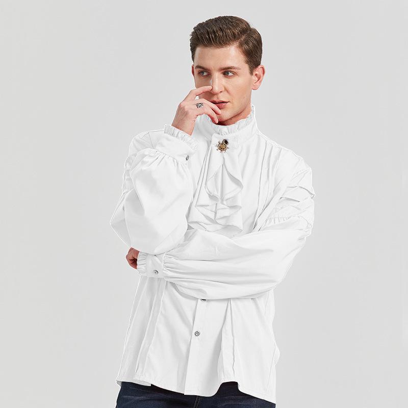 Мужская готическая стимпанк викторианская рубашка 2024