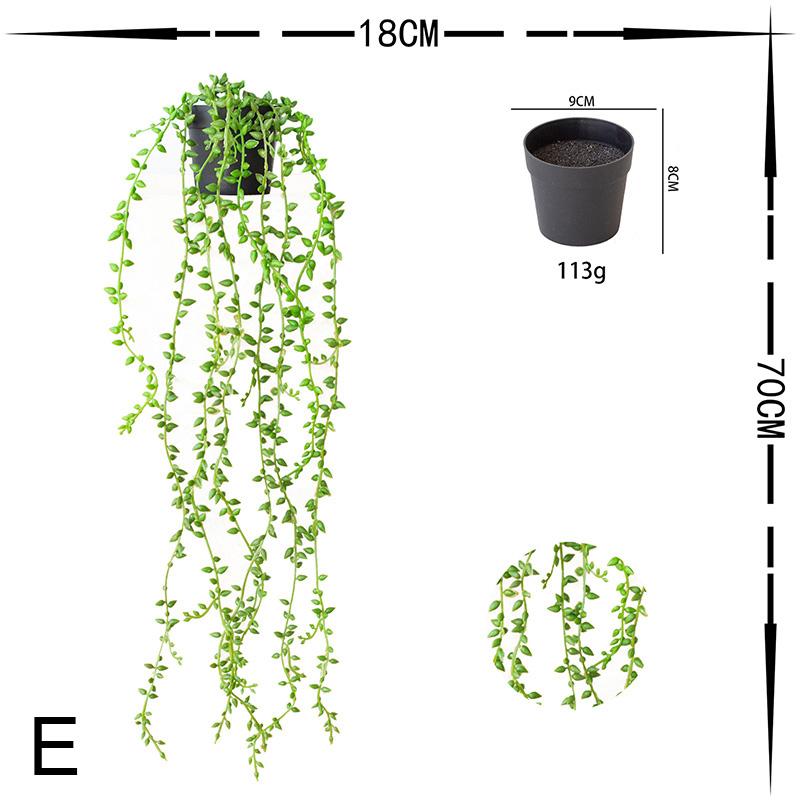 Имитация искусственной зелени, настенное украшение для дома и сада, растения из ротанга, виноградные лозы, зеленые листья