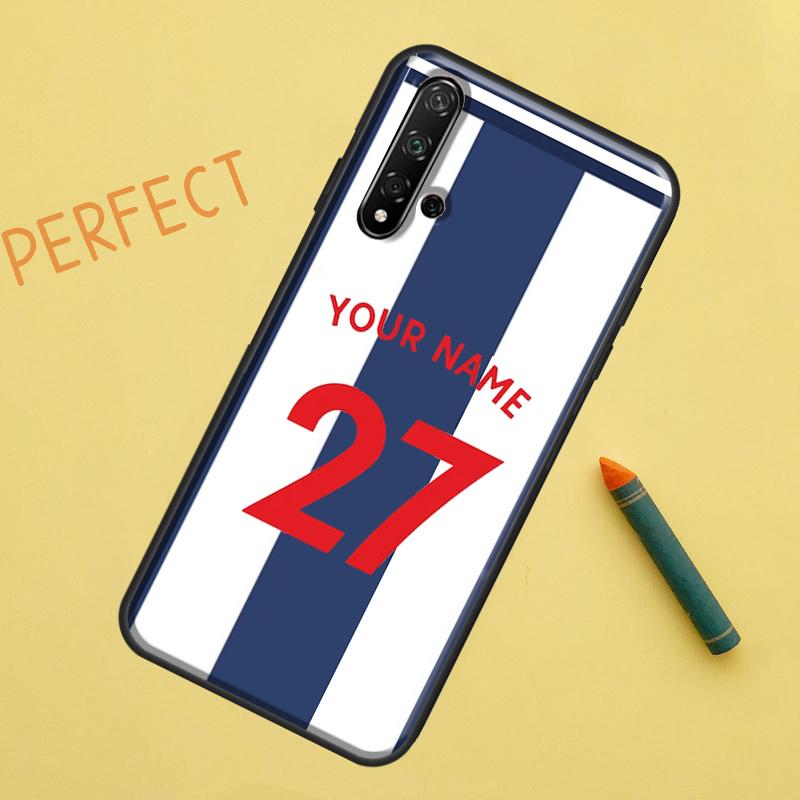 Персонализированный чехол с футбольным номером и именем для Huawei Nova 9 10 SE 11i 8i 7i 3i Nova 5T Y60 Y61 Y70 Y90 P20 P30 P40 Lite P60 Pro