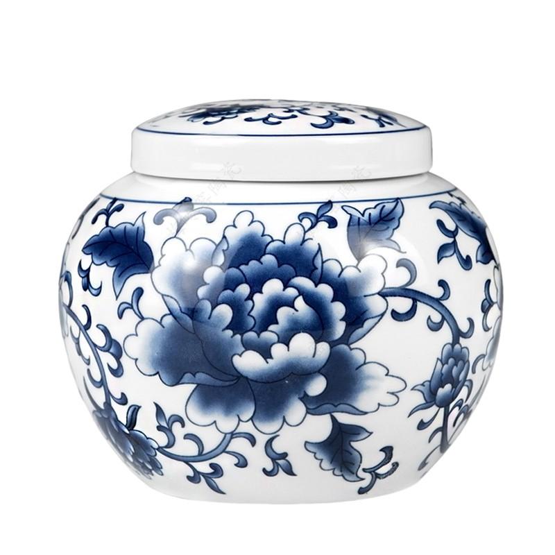 Многофункциональные герметичные контейнеры Tieguanyin, китайский синий и белый фарфор, керамика, чайница, чайный пакетик, бытовой ящик для хранения