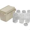 6 Pieces Spice Container Set Pouch Bottles Organizer Dispenser Seasoning Bottle PP