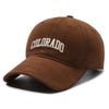 Snowflake velvet COLORADO baseball cap for women, small face, wide brim cap, summer visor for men