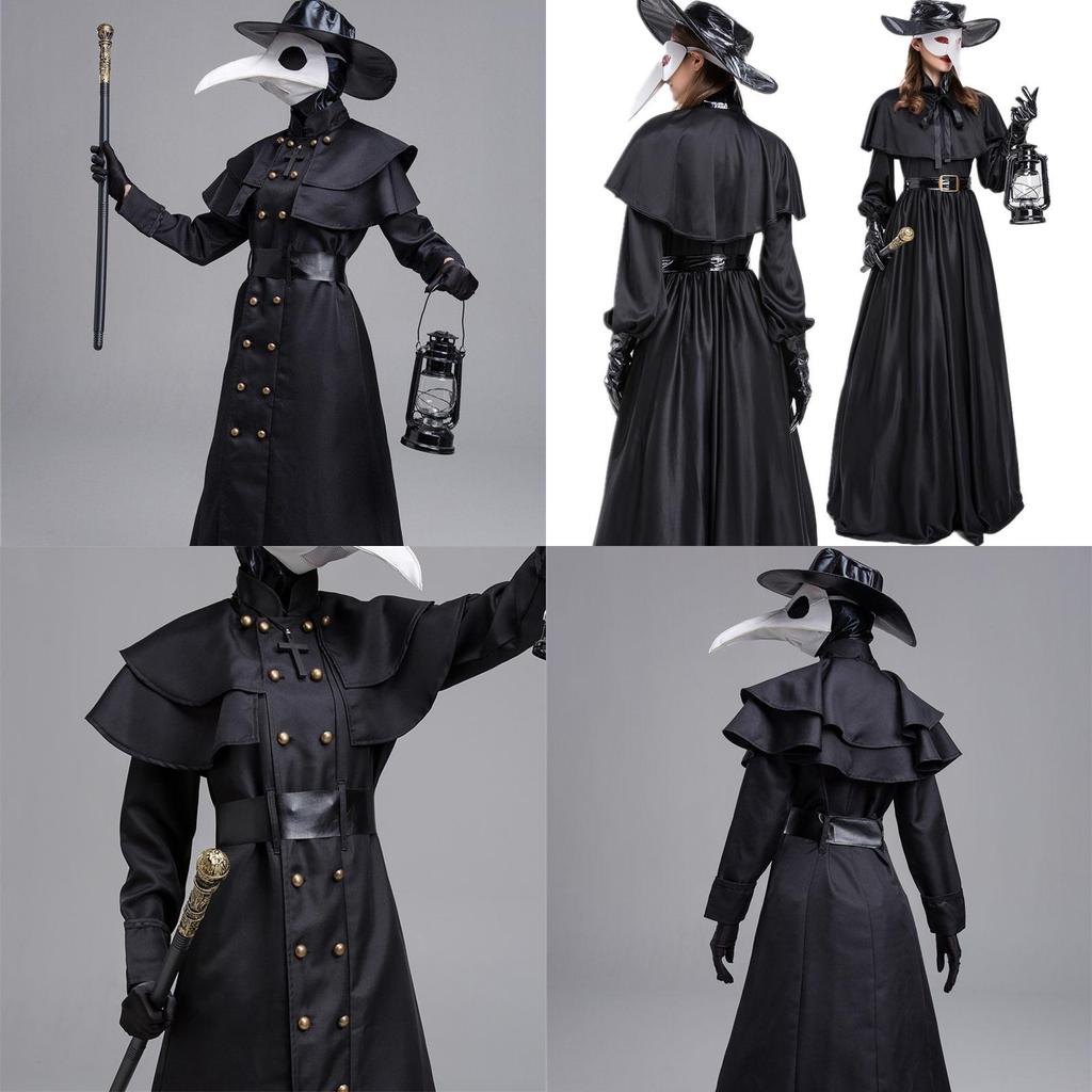 Stunning Plague Doctor Costume For Halloween And Cosplay A Medieval Hooded Robe Mask And Hat For Monk Cosplay
