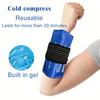 Gel Ice Pack for Injuries Reusable Flexible Hot Cold Therapy Compress with Strap for Shoulder Back Hip Knee Surgery Pain Relief