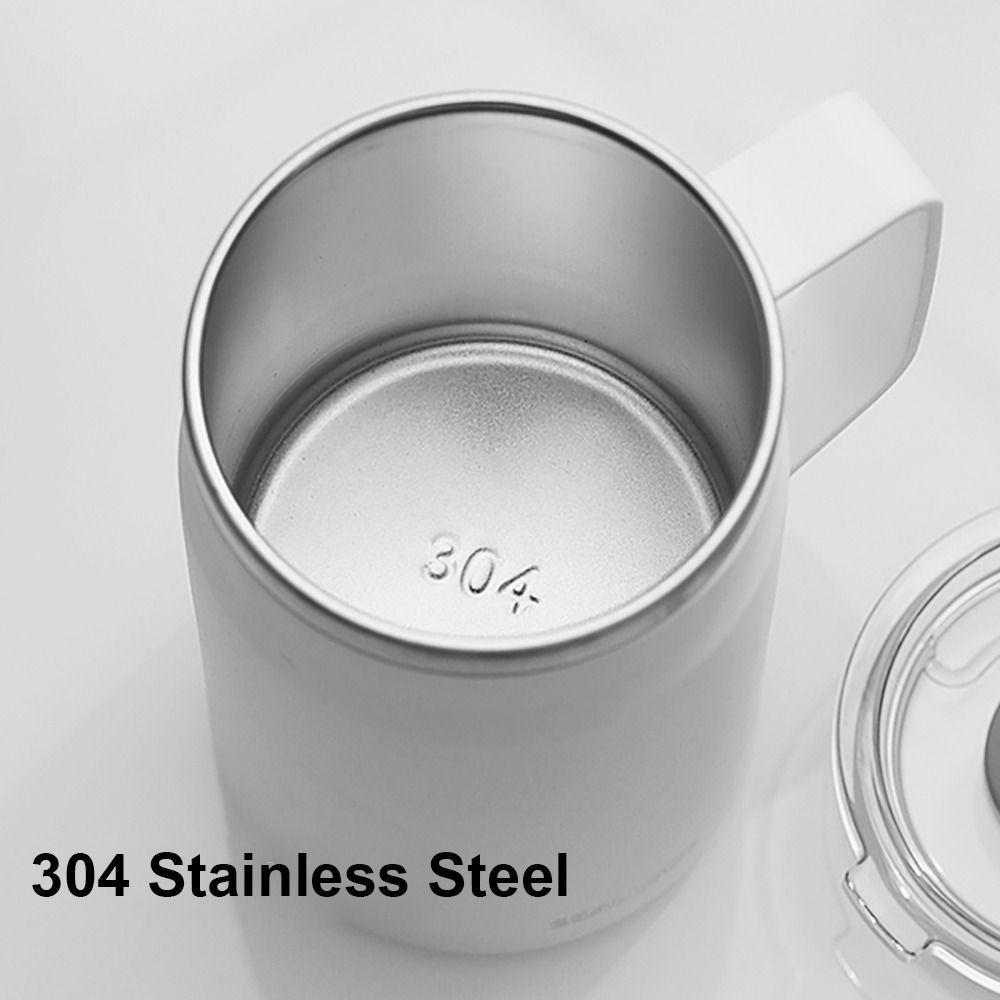with Lid Water Cup 304 Stainless Steel Drinkware Household Couple Tumbler