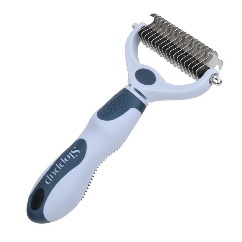 Двусторонняя расческа для распутывания и удаления шерсти — идеально подходит для длинношерстных собак и кошек