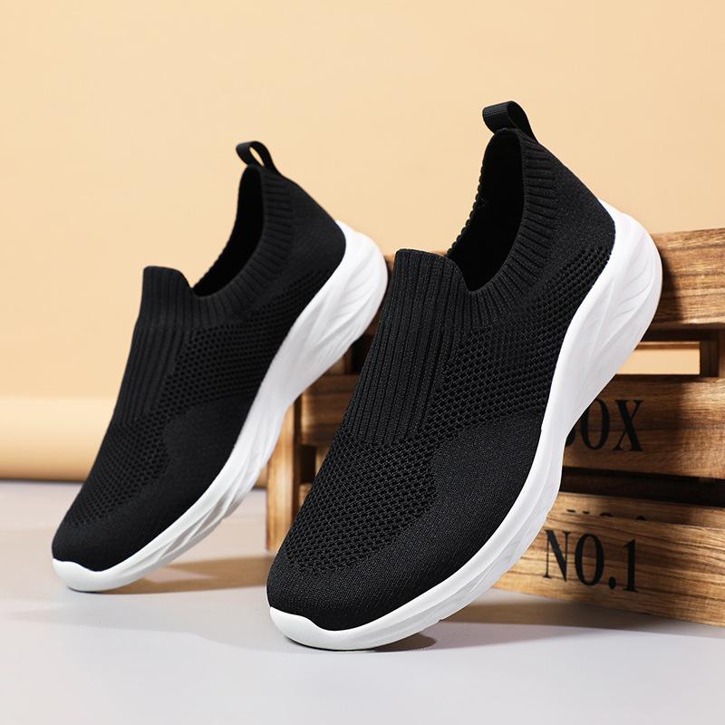 Кроссовки большого размера 22 летние легкие дышащие сетчатые беговые кроссовки ленивые повседневные туфли