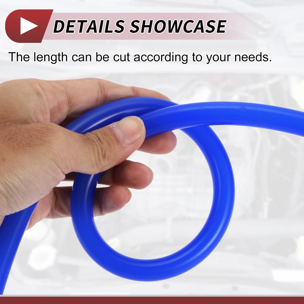 HEROFFIX Воздушный и силиконовый вакуумный шланг Высокотемпературный автомобильный вакуумный шланг 5 футов