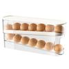 NYANDELMO Automatic Rolling Egg Case, Refrigerator Storage Egg Holder, Egg Storage Case, ND-0144-R10