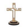 Изысканная деревянная настольная/автомобильная статуэтка Иисуса B, Религиозная фигурка, Идеально подходит для декора дома, офиса или автомобиля – Духовный символ веры, мира,