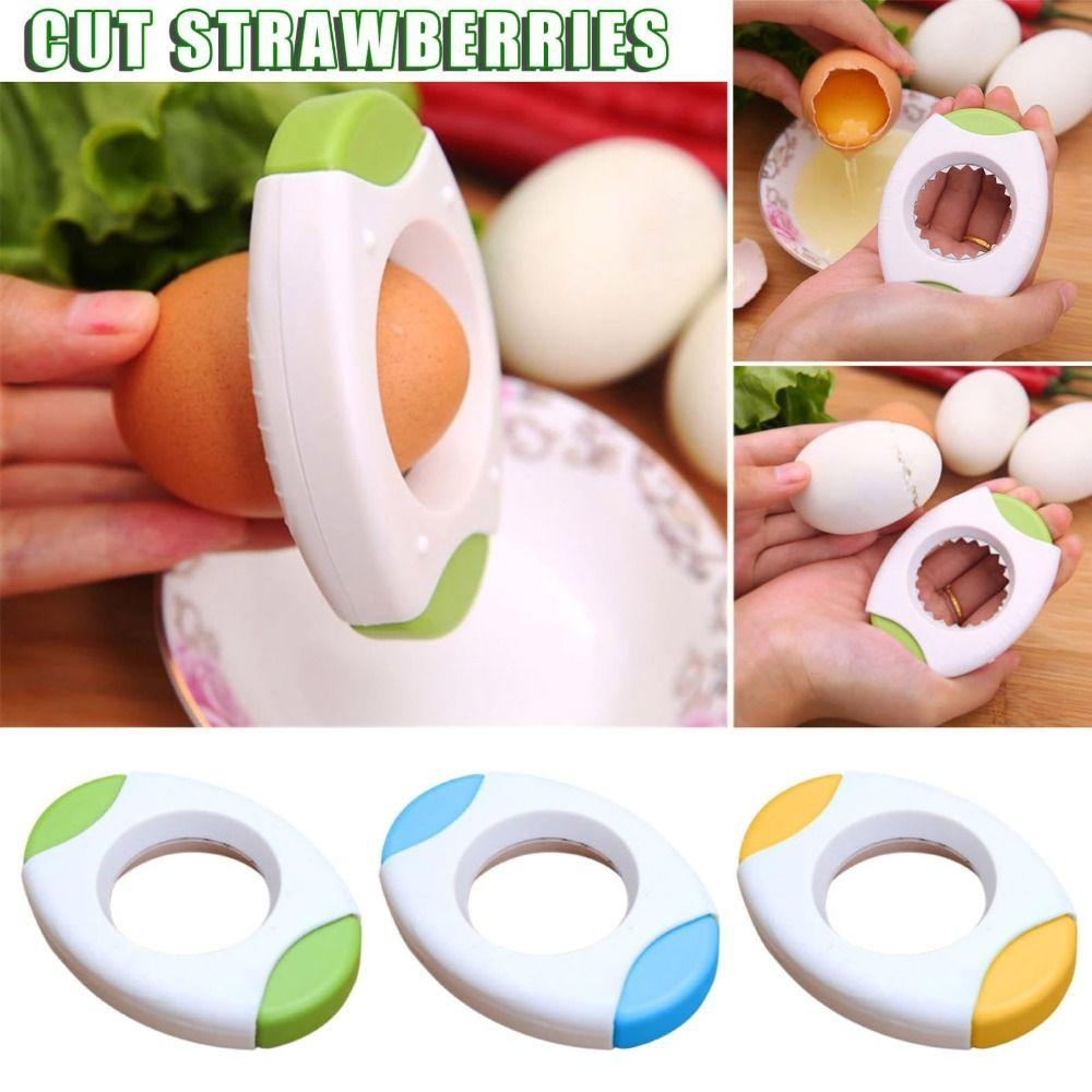 New Cute Egg Opener Round PVC Cutter Egg Tool Shell Topper