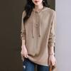 Top for Women Autumn Winter Large Size Loose Long Sleeve Knit Hoodie Sweater Pullover Sweaters Top