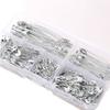 260Pcs Boxed Iron Pin Stainless Steel Safety Pins DIY Rustproof Buckle Pin Metal Brooch Badge