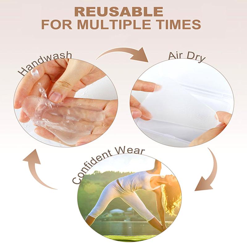 1 шт. Autohesion Компактное бесследное нижнее белье A Slice Pad Летние приватные наклейки Stealth Silica Gel