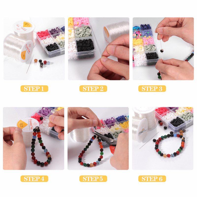 DIY Beading Stretch Cords Elastic Line Jewelry Making Wire String Jeweleri Thread String Thread