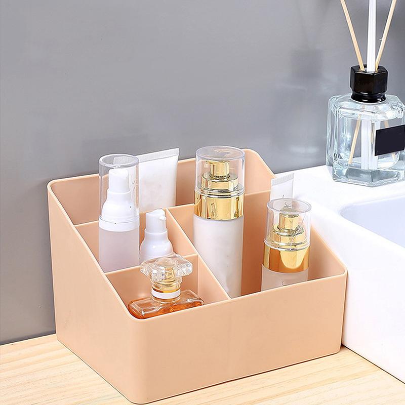 Простой маркер-кисть, цветной карандаш, настольный ящик для хранения канцелярских принадлежностей, многофункциональный держатель для хранения мелочей на три отделения