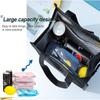 blue Portable Hand Zip Office Handbags Food Storage Box Picnic Bag Food Tote Lunch Bags Cooler Bags