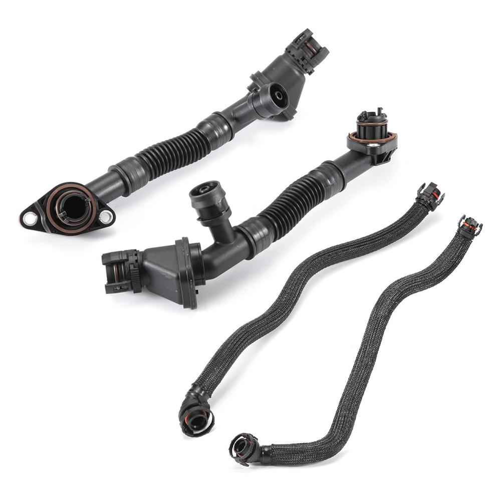 4CPS левая+правая вентиляционная труба картера 11157575641 для BMW 550i 650i 750i X5 X6