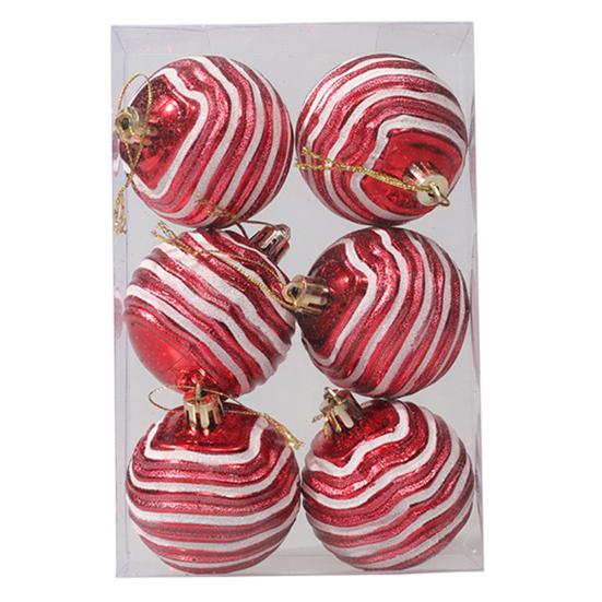 6шт прочные блестящие привлекательные рождественские шары кулон праздничный подарок шары украшения товары для вечеринок