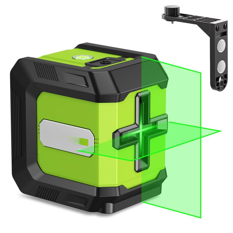 3.7V 360° High Precision Auto Self Leveling Laser Projector Small Two Line Laser Level Horizontal Vertical Cross Measuring Tool