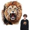 Iron On Patch Lion Decals Print Hoodies Parches Ropa Diy Heat Press Appliqued T-Shirt Clothes Stickers Patches For Clothing