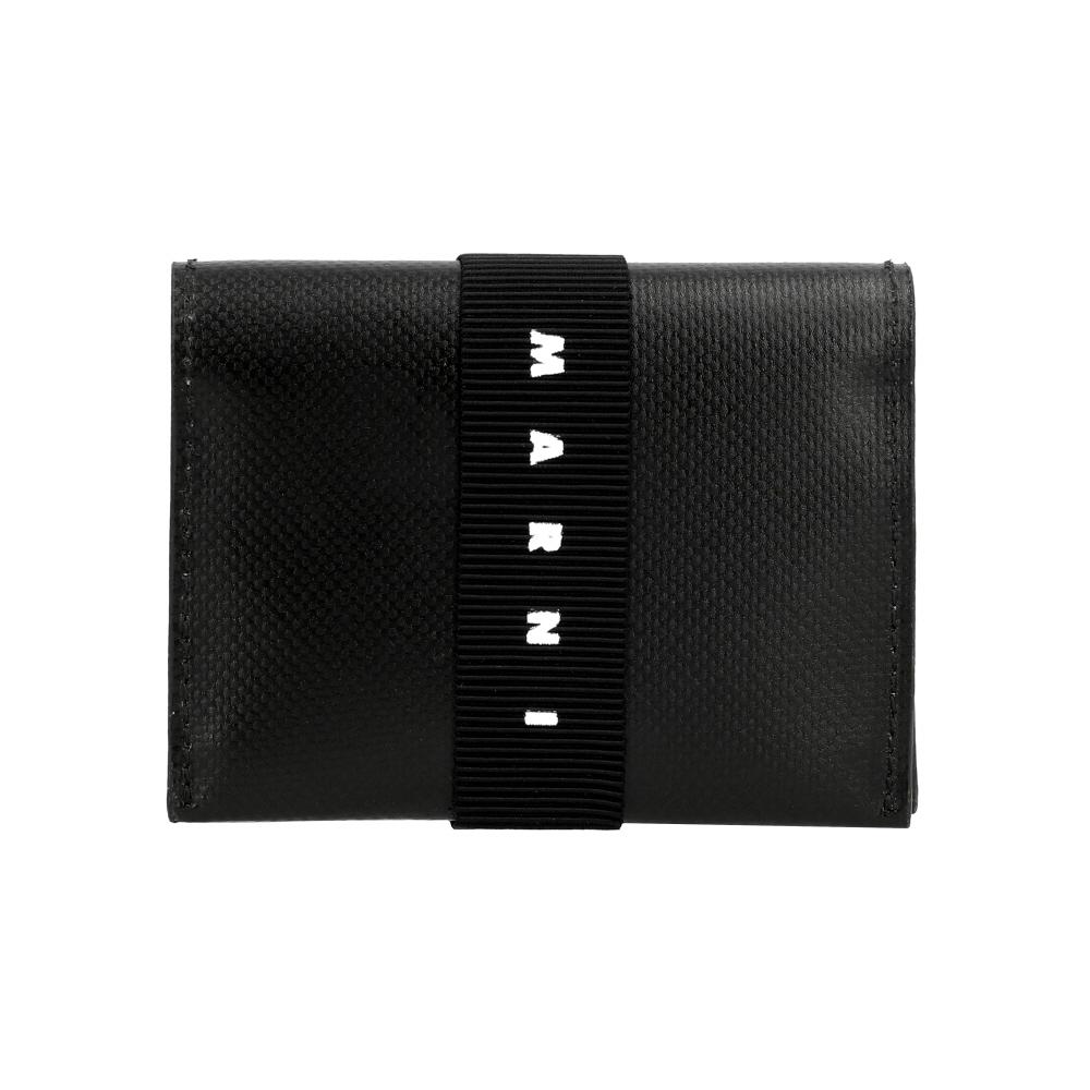 Marni Origami Pvc Banded Card Wallet Pfmi0078a0 P5769 00n99