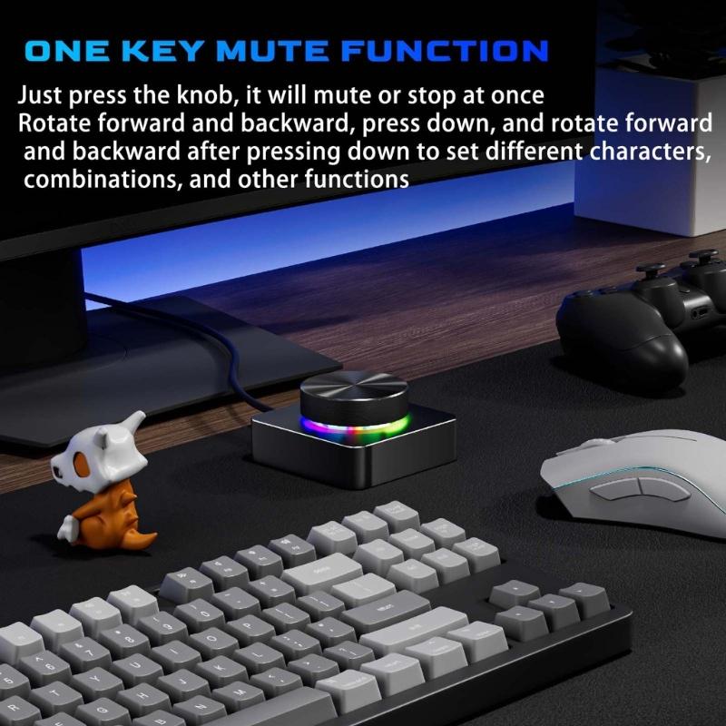 Многофункциональная цветная USB-ручка для регулировки звука, тихий контроль воспроизведения, широкая совместимость