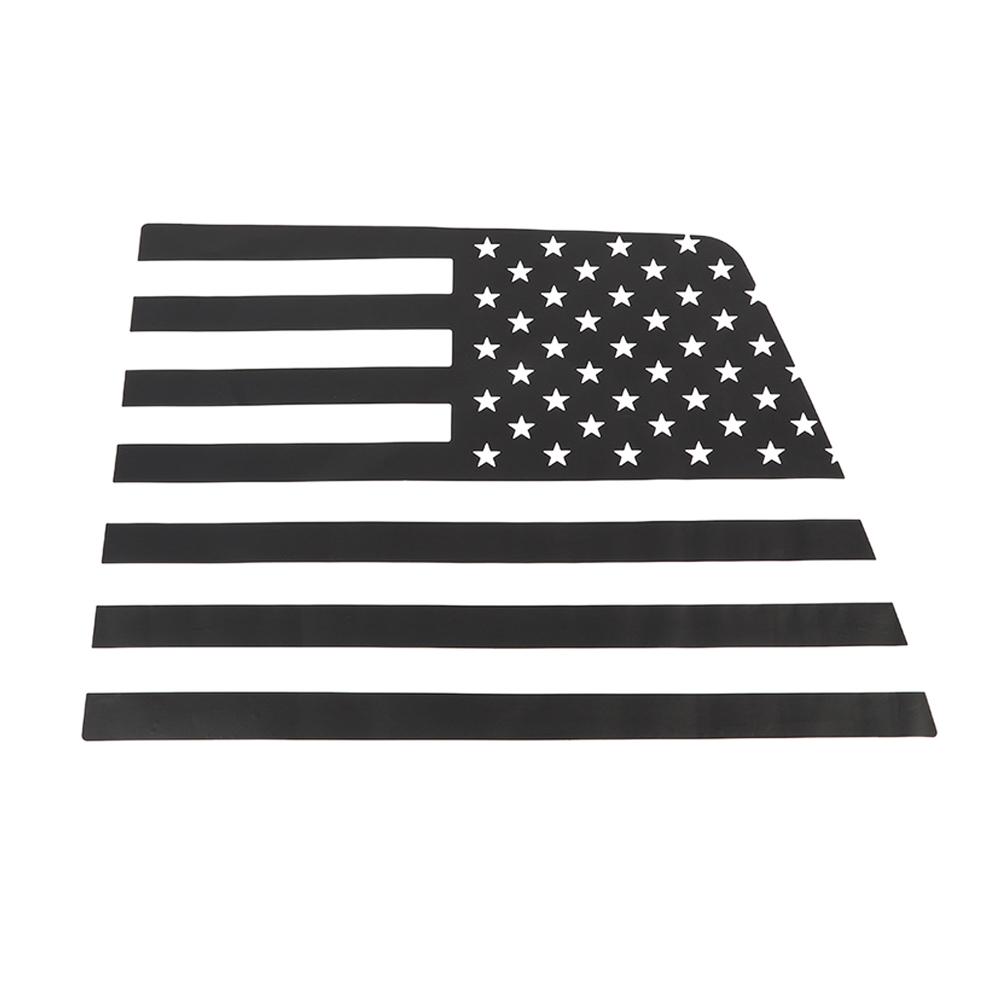 BII1 for Dodge Ram 2009-2025 Car Rear Window Stickers Back Windshield Glass Decal USA Flag PVC Cover Trim Exterior Accessories