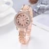 Сплав Аналоговые Кварцевые Наручные Часы Полностью Бриллиантовые Римский Узор Женские Подарок на День Рождения